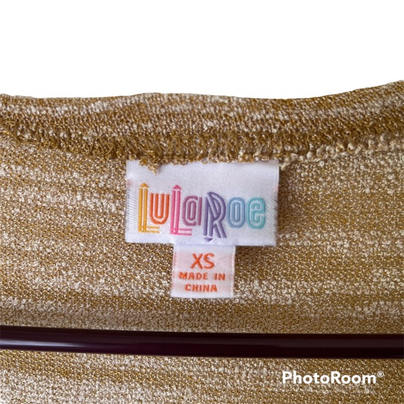 NWT LuLaRoe Sarah Open Front Long Line Cardigan Duster in Camel And Ivory XS - Picture 5 of 7